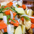 あこ*'s cooksnap of when they made 余り野菜と油揚げのマヨぽん炒め.
