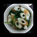 ☆みっきぃ★'s cooksnap of when they made ✿ほうれん草＆ちくわ✿スイートチリ和え.