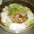 ちー（・＿・）'s cooksnap of when they made きのこのだしも♪白菜と豚肉重ね蒸し.