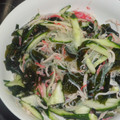 toshiebaba's cooksnap of when they made 海藻麺とわかめの酢の物.