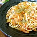 ゆりえmama's cooksnap of when they made **ウィンナーとナスのトマトパスタ**.
