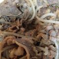にやしこ's cooksnap of when they made 牛肉ともやしのガーリック醤油炒め.