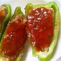 サーモンLOVE's cooksnap of when they made 豆腐入り　ピーマンの肉詰め.