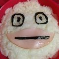 もふにゃん1116's cooksnap of when they made ＊オバQキャラ弁♪Q太郎＊.