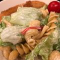 ふたごママちゃん's cooksnap of when they made カニカマとレタスの変わりマカロニサラダ.