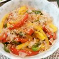 ふみりン's cooksnap of when they made パプリカのごまおかか和え.