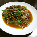 terakooo's cooksnap of when they made サンマの蒲焼と水菜の簡単炒め.