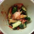 なかめぐ1981's cooksnap of when they made たたききゅうりでオイキムチ風♪.