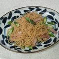 サーフブレイド's cooksnap of when they made アスパラとベーコンのバター醤油パスタ.