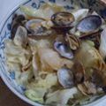 お楽しみのさなぎ's cooksnap of when they made アサリと春キャベツ◎レンジでぽん酢蒸し.