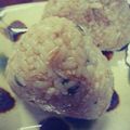 pink111's cooksnap of when they made 天かすが決めてな海老大葉おにぎり♪.