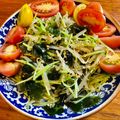 さすらい's cooksnap of when they made レンジで簡単！豆苗ともやしのナムル.
