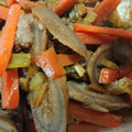 下つ弓張り's cooksnap of when they made ごぼうと人参と豚こま肉の炒め物.