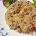 バウチャン's cooksnap of when they made 蒸し大豆の炊き込みご飯.