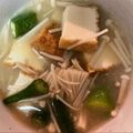 なおすけ151a's cooksnap of when they made mオクラと厚揚げとえのきの味噌汁.