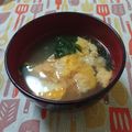ﾁｲﾁｬﾝﾏﾏ's cooksnap of when they made ほうれん草と卵のお吸い物.