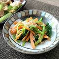 あず7225's cooksnap of when they made うちの味☆栄養第一❣三つ葉と人参の箸休め.