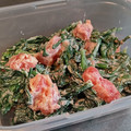まめたん's cooksnap of when they made 春菊の明太マヨ和え.