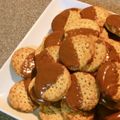 ポネポネット's cooksnap of when they made 全粒粉のハーフビスケット.