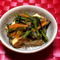 ladyyuutan's cooksnap of when they made 空芯菜で野菜の炒めあん.