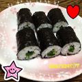 ◆ヴァンペコ◆'s cooksnap of when they made 三つ葉の細巻き寿司.