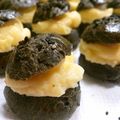 ぴぃ❤'s cooksnap of when they made 黒ごまシュークリーム☆.