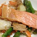きーま2's cooksnap of when they made 秋鮭　キャベツ　きのこ　みそ　塩麹蒸し.