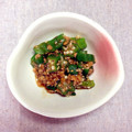 rose186's cooksnap of when they made おくら納豆のごま和え.