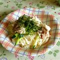 ぷろあ's cooksnap of when they made 大葉香る胡麻マヨたっぷりダレのっけ素麺♪.