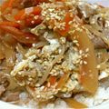 宗Kun's cooksnap of when they made お手軽❤サラサラすき焼き風丼.