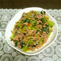 アビヨン's cooksnap of when they made 小松菜とトマトでさっぱりこくうま春雨炒め.