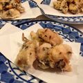 nananaoe's cooksnap of when they made シンプル☆鶏ささみと塩昆布の串天.