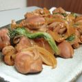 ハリハリ戦士's cooksnap of when they made たっぷりネギと砂ずり☆ピリ辛炒め.