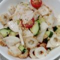 くうくん's cooksnap of when they made トマトとキュウリのゴマ入り和風サラダ.