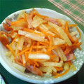 makichaki's cooksnap of when they made ☆大根とソーセージのコンソメ炒め☆.