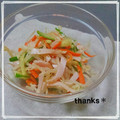 しょしょまろ's cooksnap of when they made きゅうり＆もやし＆ハムの中華和え.
