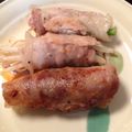 フィフティパパ's cooksnap of when they made もやしと大葉の豚バラ巻き.