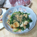 まっきー♪３７'s cooksnap of when they made ほうれん草と油揚げのめんつゆワサビ和え☆.