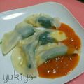 ユキ★ユウキ's cooksnap of when they made 餃子皮でラビオリ☽メッツァルーナ.