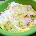 anjizi's cooksnap of when they made ∮とろり❤キャベツとコーンのグラタン風∮.