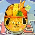 マッハママ's cooksnap of when they made ＊キャラ弁＊　簡単★ドアップわんちゃん♪.