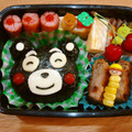 narinari-v's cooksnap of when they made 簡単 キャラ弁 「くまもん♡」.
