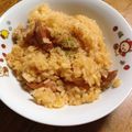 nokomori's cooksnap of when they made 炊飯器であっという間にウィンナーピラフ.