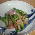 サーフブレイド's cooksnap of when they made 簡単☆アスパラとベーコンの塩麹バター炒め.