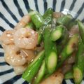 サーフブレイド's cooksnap of when they made おいしいよ♪海老とアスパラの香味炒め☆.