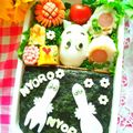 なこサン's cooksnap of when they made ✿キャラ弁★可愛いカトラリーのお弁当✿.