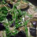 みかん色の空's cooksnap of when they made 茄子と水菜の煮浸し♪.