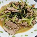 ユノめぐ's cooksnap of when they made 豚肉と小松菜のサッパリ炒め.
