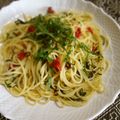 kebeibiko's cooksnap of when they made 梅しそしょう油♪ヘルシーペペロンチーノ.