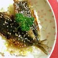 羽尼うに's cooksnap of when they made いわしの蒲焼き丼.